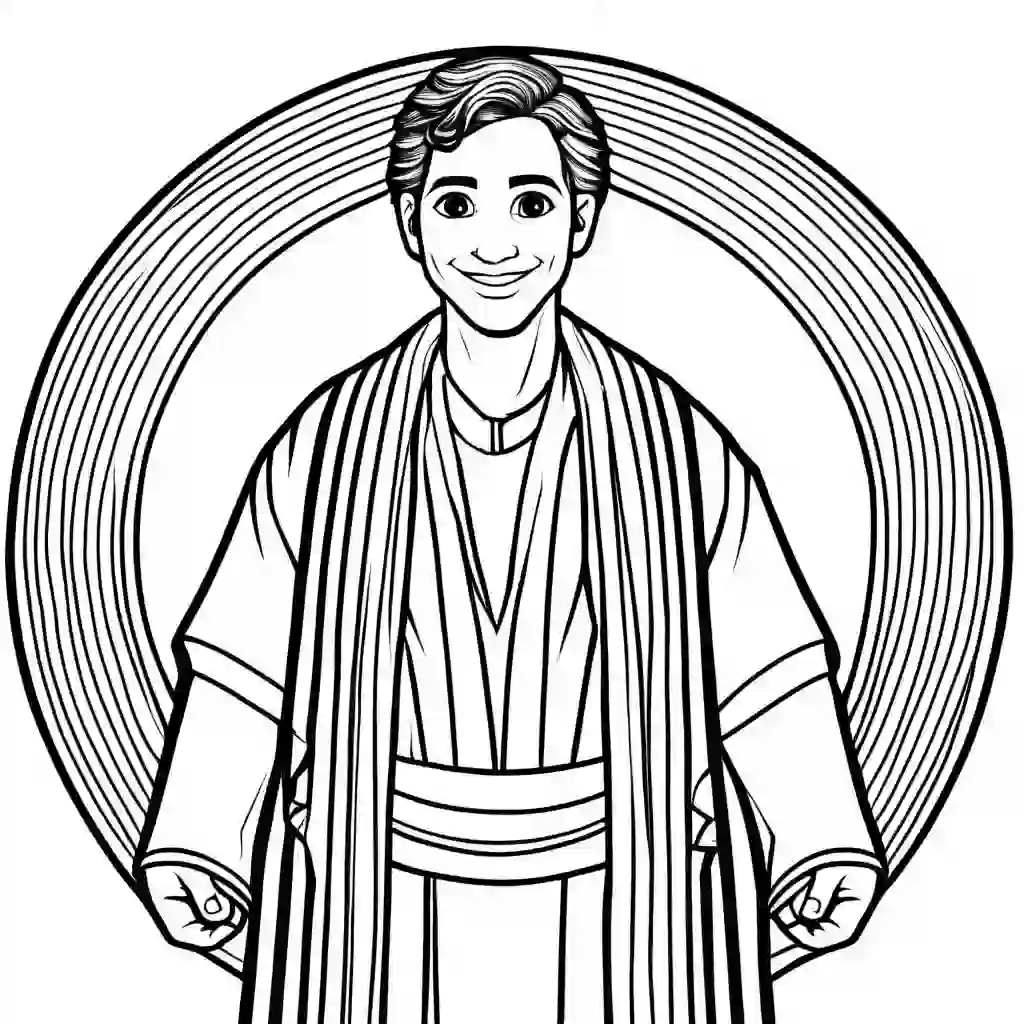Joseph and His Coat of Many Colors coloring pages